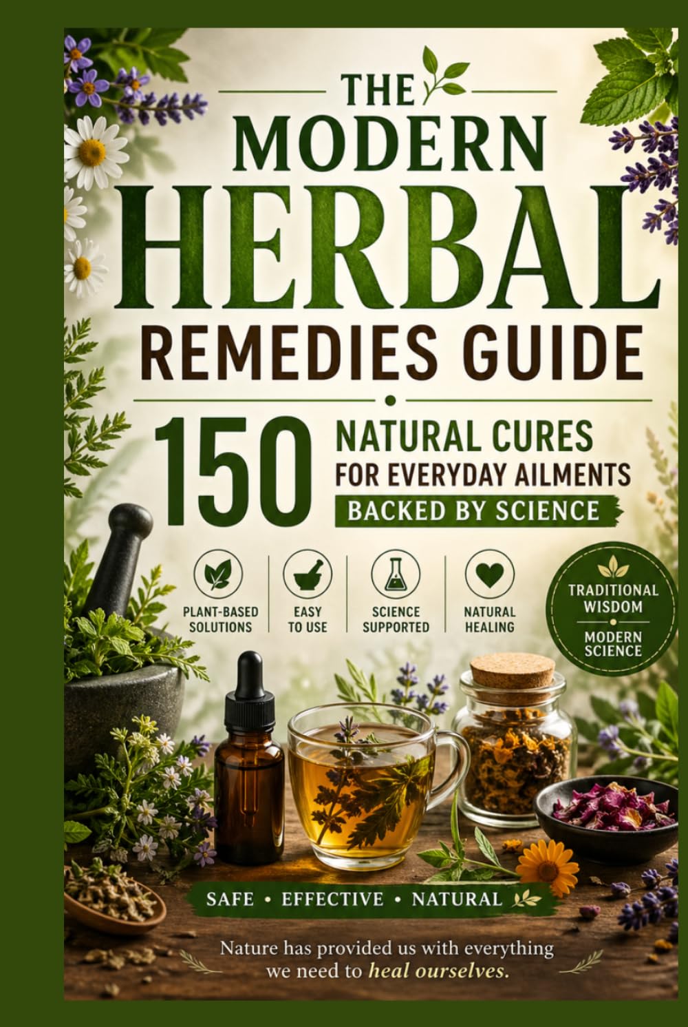 The Modern Herbal Remedies Guide: 150 Natural Cures for Everyday Ailments Backed by Science