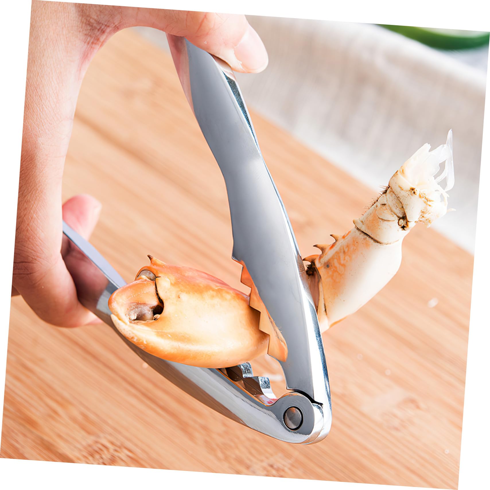 NOLITOY Herramienta para Mariscos de Acero Inoxidable, 6 Piezas, Plata