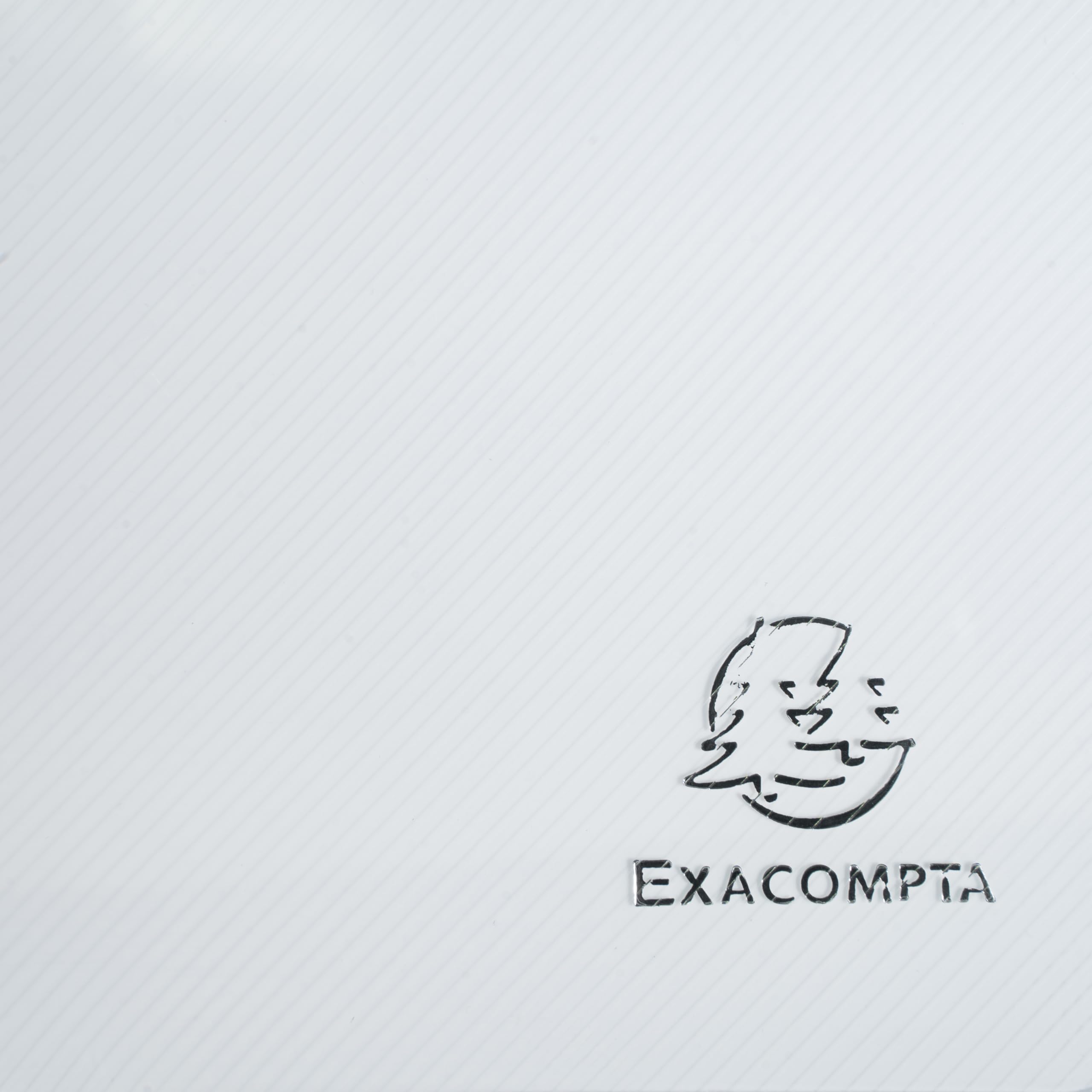 Exacompta - Rif. 56742E - Confezione da 25 cartelle con elastico Kreacover - tasca a 3 scomparti - in polipropilene opaco - dimensioni 24 x 32 cm per documenti formato A4 - colore bianco