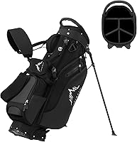 unihimal Lightweight 5-Way Golf Stand Bag: Full-Length Dividers, 8 Pockets, Stable Stand, Adjustable Straps for Men & Women