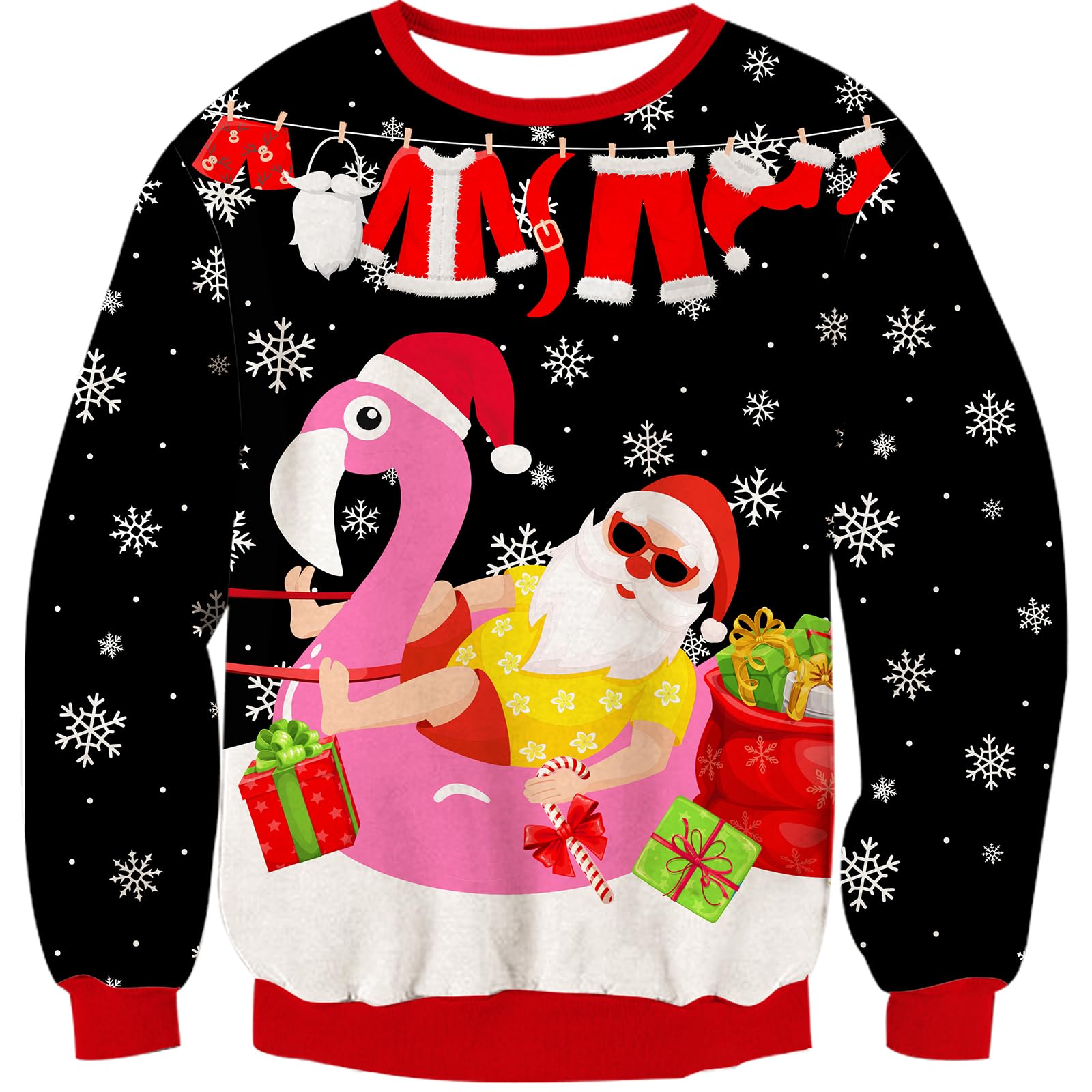 Goodstoworld Unisex Ugly Christmas Sweater Herren Weihnachtspullover Neuheit Dinosaurier Faultier Katze Strickmuster Damen Weihnachten Strickpullover S-XXL