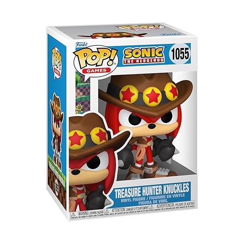 Funko POP Games: Sonic - Treasure Hunter Knuckles The Echidna - Sonic The Hedgehog - Collectable Vinyl Figure - Gift Idea - Official Merchandise - for Kids & Adults - Video Games Fans