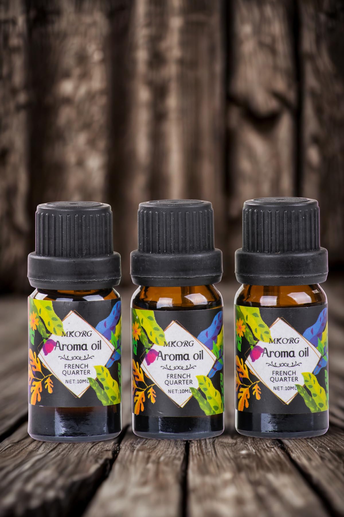 Mukko Home 3’Lü Esansiyel Uçucu Yağ 3X10Ml Frenc Quarter Buhurdanlık Yağı Set, Difüzör, Oda Kokusu