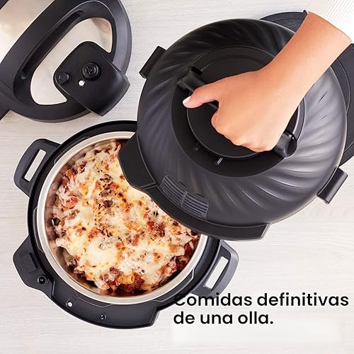 Vista 8 de Instant Pot Duo Crisp - Freidora de aire 11 en 1 y olla eléctrica a presión con tapas para diferentes formas de cocción, freidora de aire