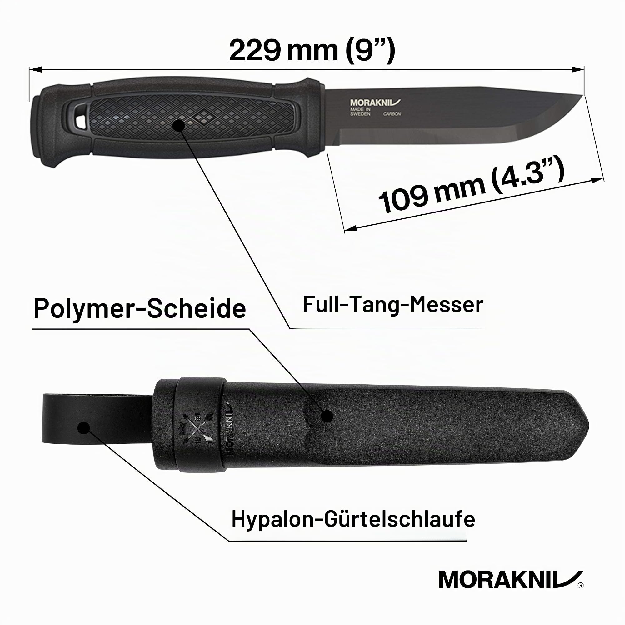 Morakniv Messer GARBERG BLACKBLADE
