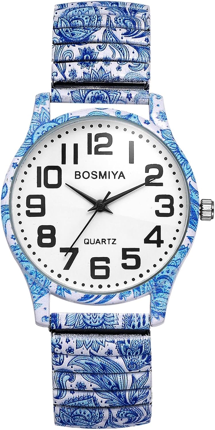 OIDEA Stretch Band Watches for Women: Bohemia Flower...