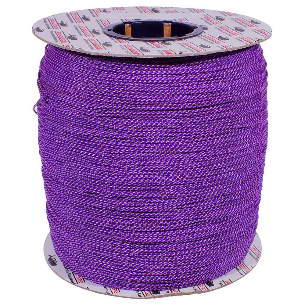 Rope and Cord Dyneema Speed Lace – Lightweight & Stronger Than Steel Polyethylene Throw Line Rope – Starter Cord, Tent Rope, Tie Down – 1.8mm for Indoor and Outdoor Uses – Purple and Beige (100ft)