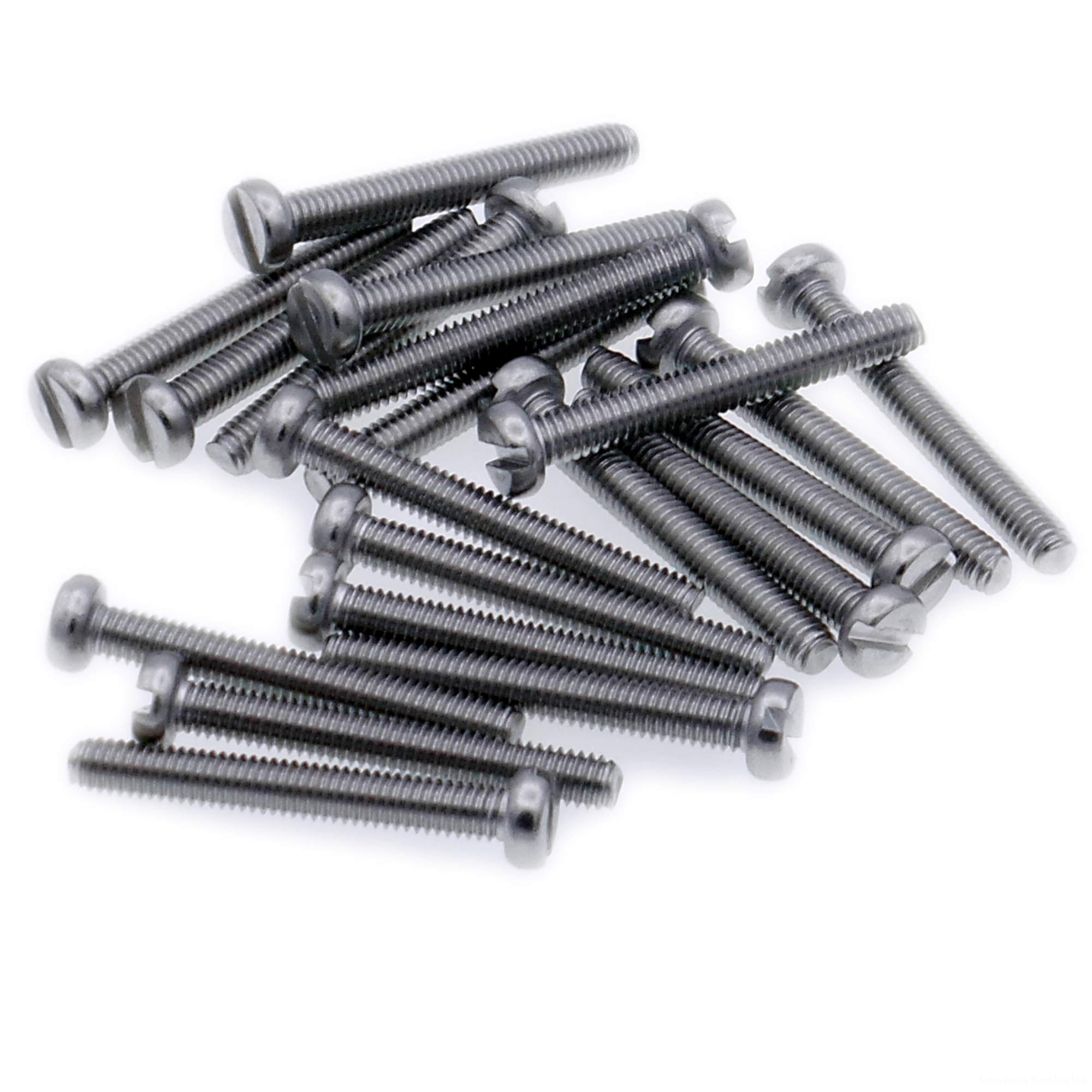 Singularity Supplies M3 (3Mm X 4Mm) Slot Cheese Machine Screw (Bolt) - Stainless Steel (A2) (Pack Of 20)