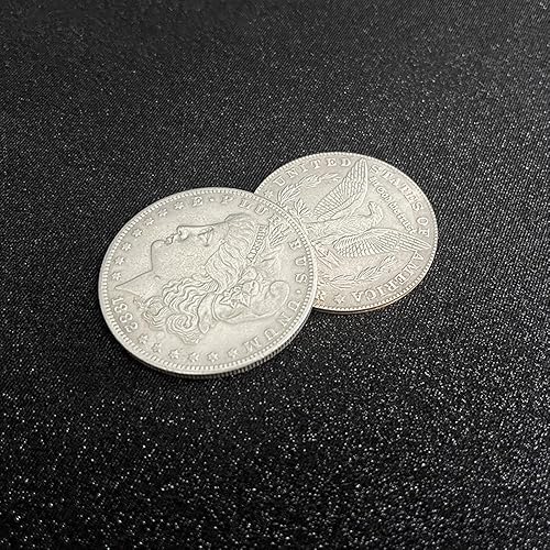 SUMAG Moneda de aleta multiusos (Morgan Dollar) Trucos de magia magnética o de gravedad Moneda de cerca ilusiones trucos accesorios para magos