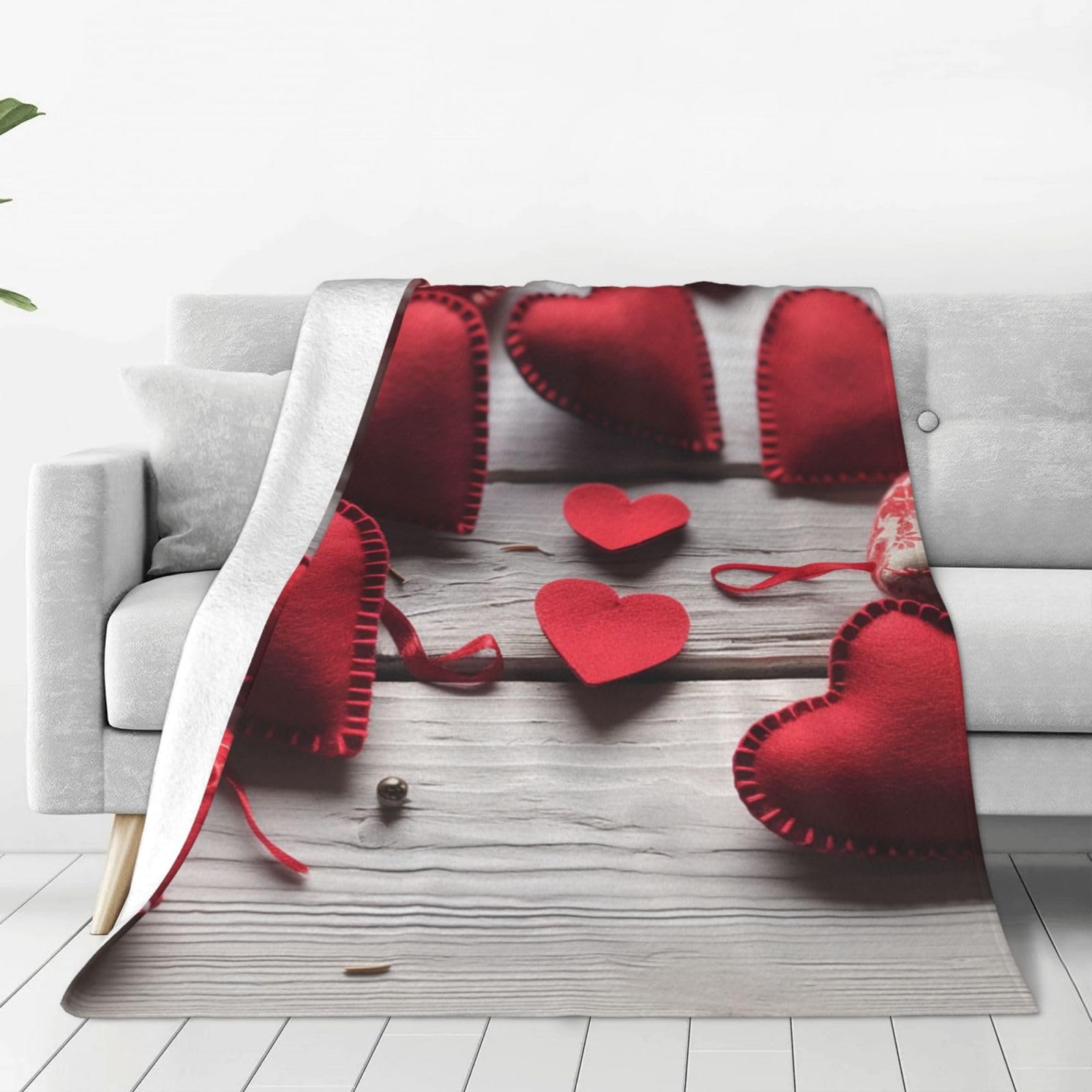 Couverture micro polaire confortable et durable grand format pour canapé