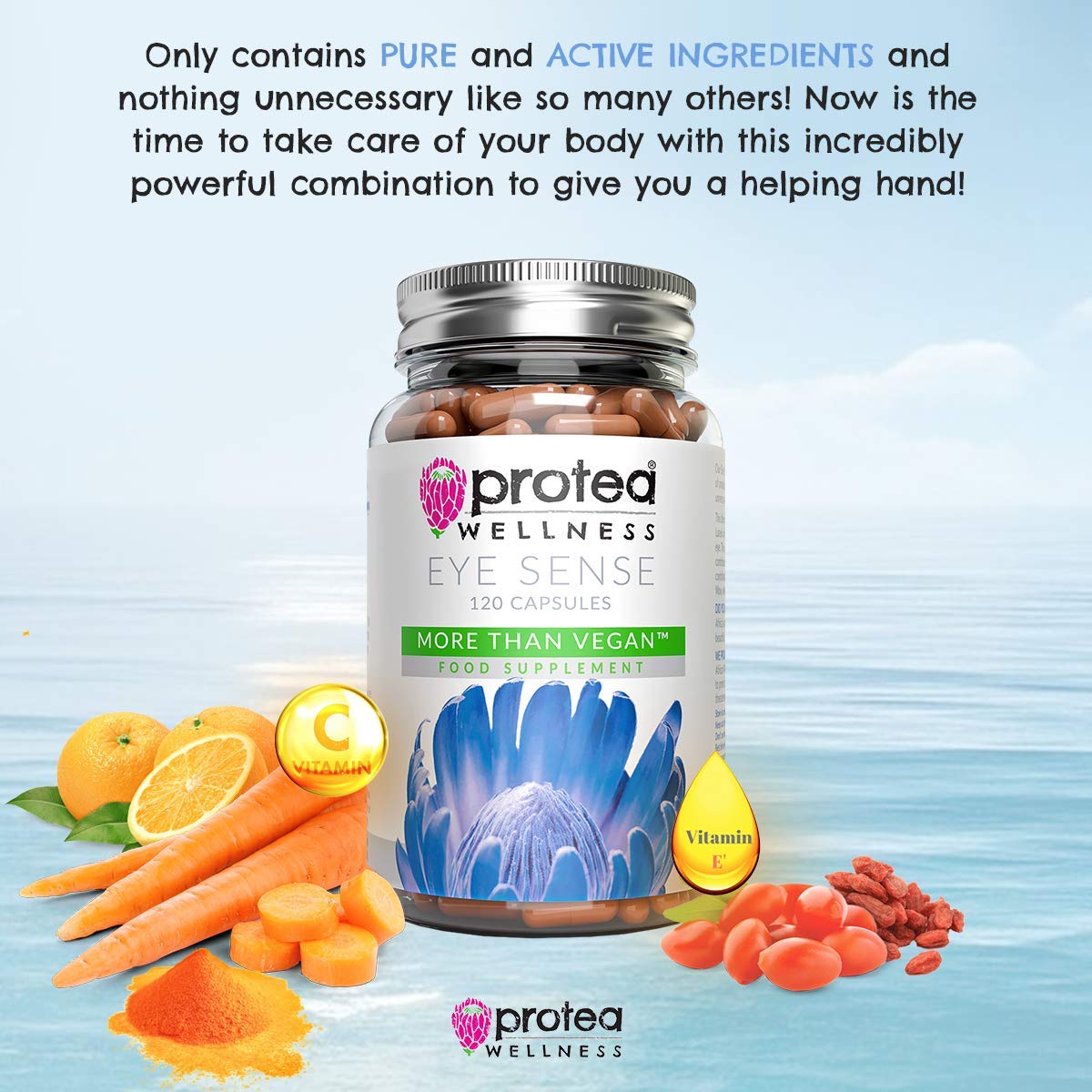 Protea Wellness Lutein and Zeaxanthin Supplement 120 Capsules Eye