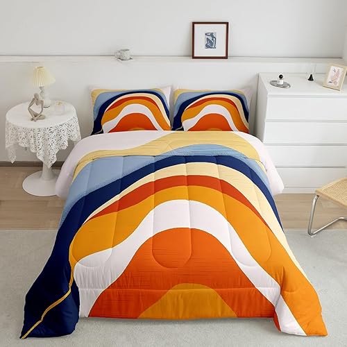 Miniatura 9 de Erosebridal Edredón de mármol azul y blanco, ropa de cama de lentejuelas doradas, juegos y colecciones de ropa de cama con patrón geométrico de