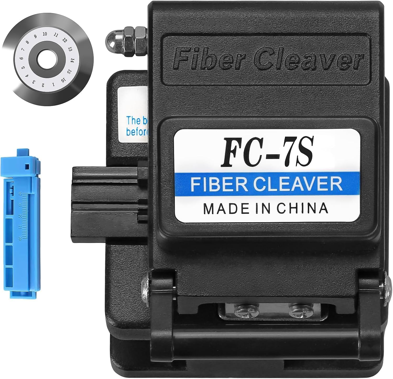 High Precision FC-7S Fiber Cleaver, Automatic Return Design Fiber Optic Cable Cutter, For Single-Mode Multi-Mode Fiber Optic Fusion Cutting Knife Equipped With One Spare Blade