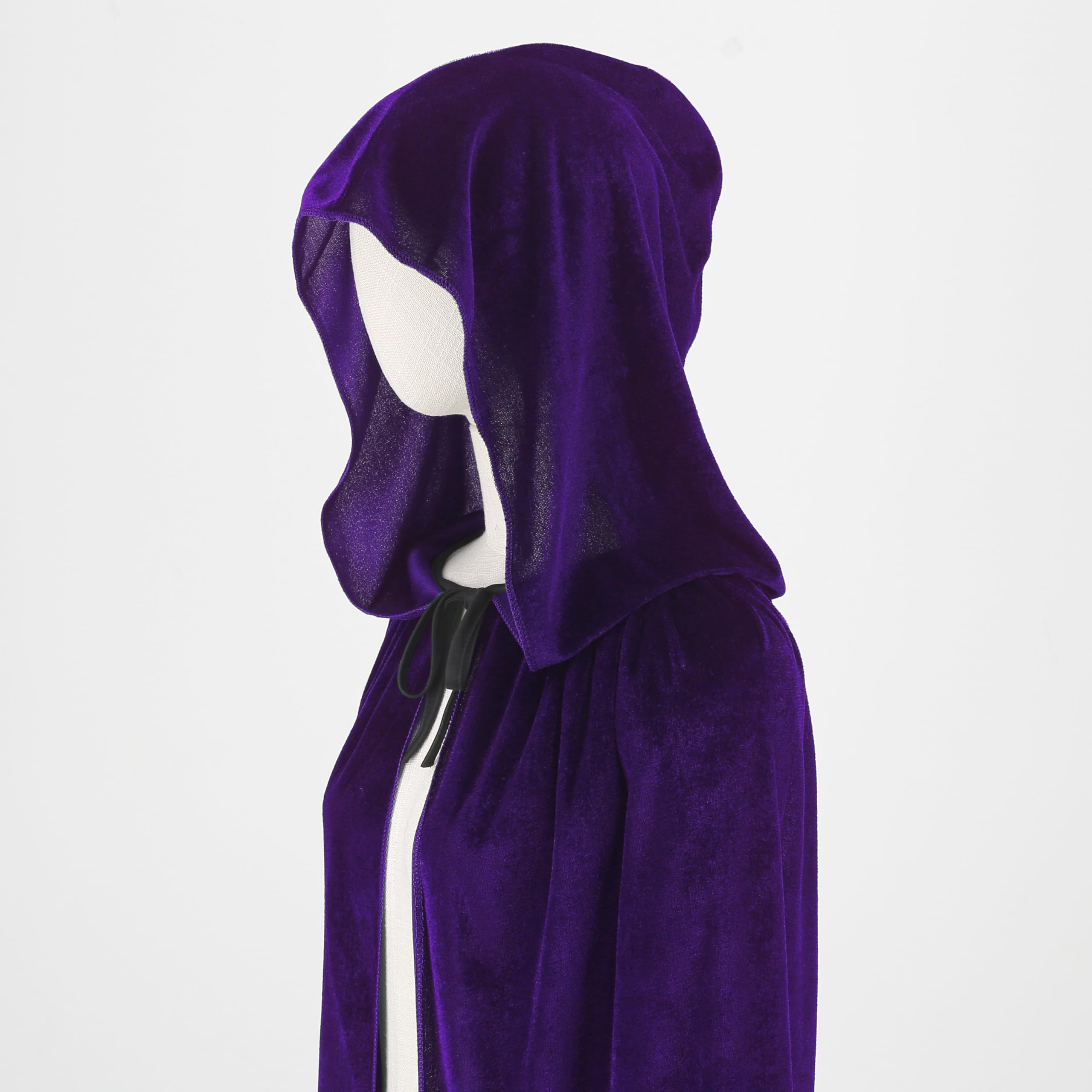 HAPNBCELE Unisex Velvet Cape Hooded Cloak - Image 3
