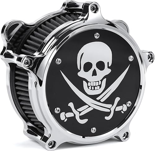 Kit de sistema de admisión de filtro de aire para motocicleta compatible con Harley Touring Road King Street Glide 2008-2016 Softtail 2016-2017