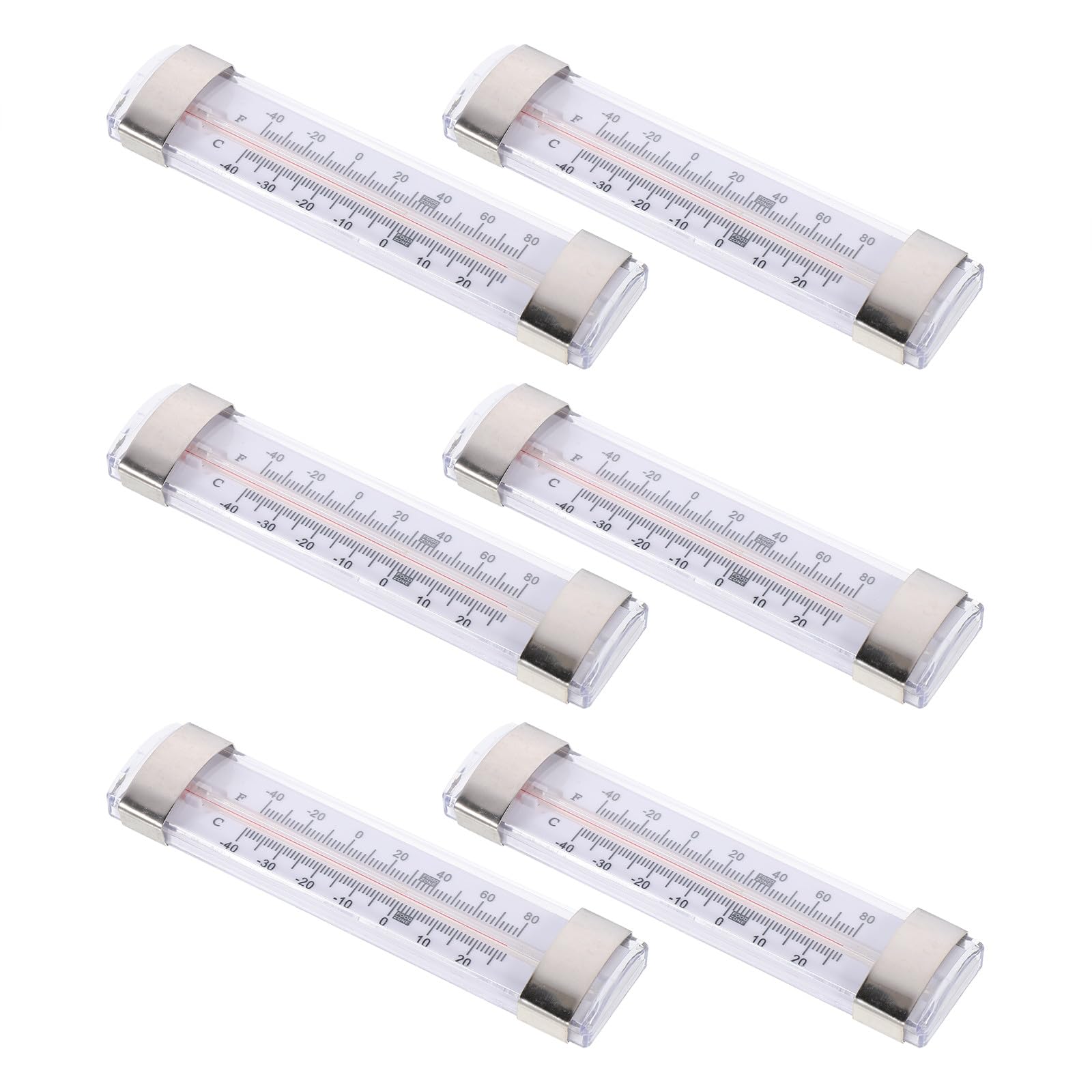 Angoily Hochpräzises Kühlschrankthermometer 6 Stück aus Sicherem Material mit Temperaturanzeige Praktisches Temperaturmessgerät für Supermarkt und Haushalt