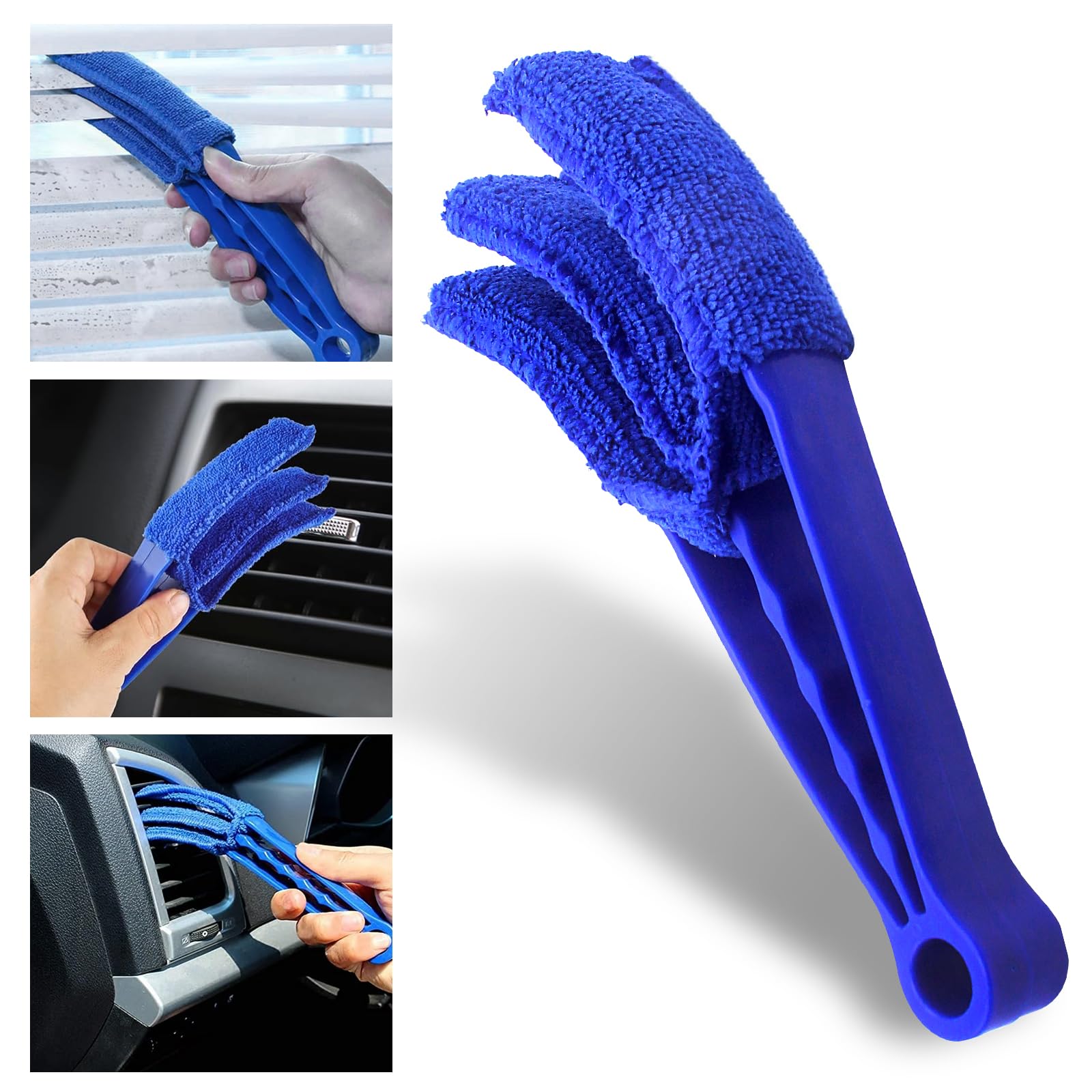 Kit Pulizia Auto, 10 Pezzi Kit Lavaggio Auto, Set Pulizia Auto per Interni ed Esterni, Kit in Microfibra per Lavaggio e Cura dell'Auto, Panni Pulizia Multiuso,Cuscinetti di Lucida