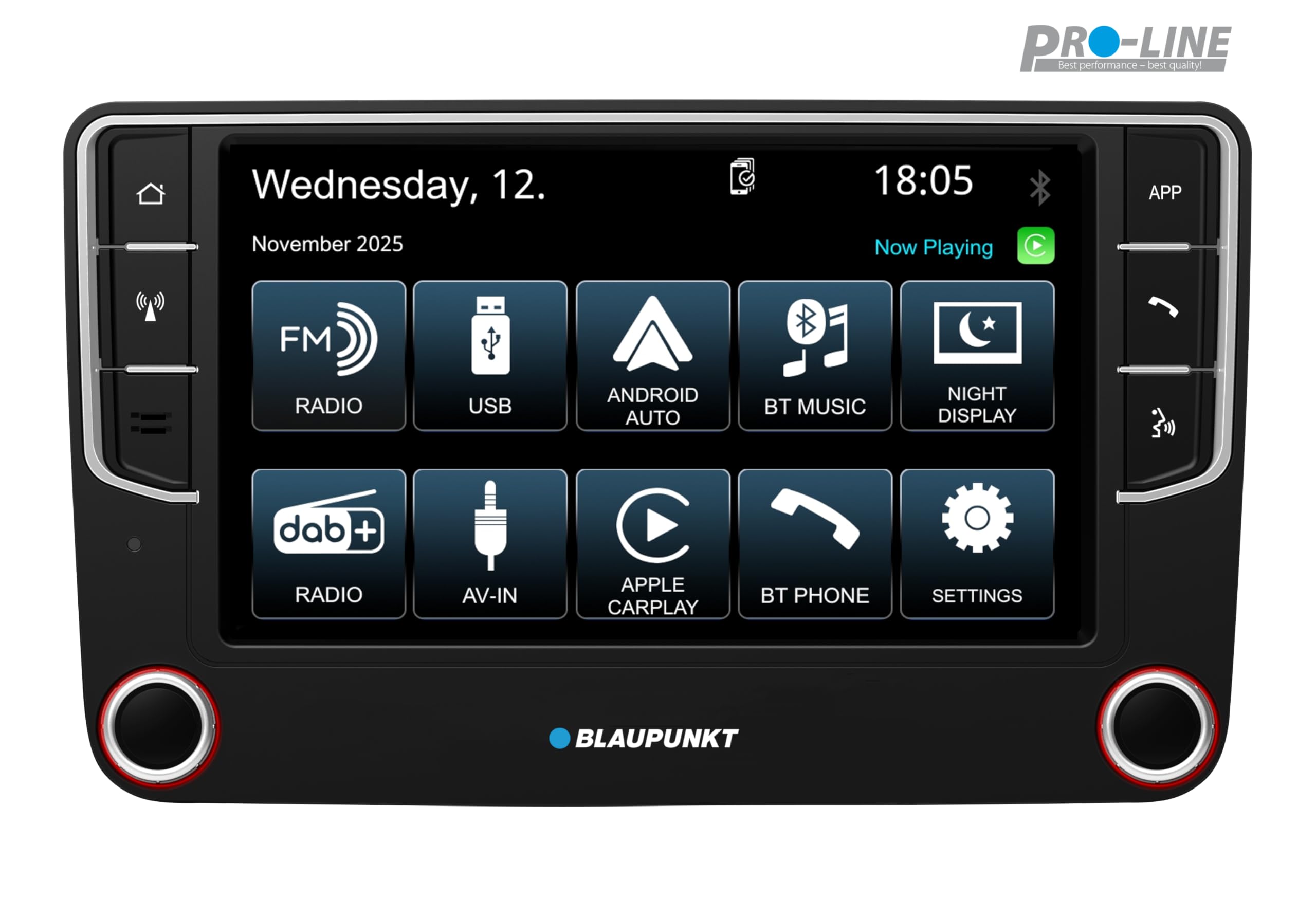 Blaupunkt Wolfsburg 648, Car Multimedia, CAN-Bus Anbindung, 7“ Touchscreen, CarPlay + Android Auto, DAB+, Bluetooth, Freisprecheinrichtung, USB, Aux-Eingang, Rückfahrkamera, 4x45Watt, 12V