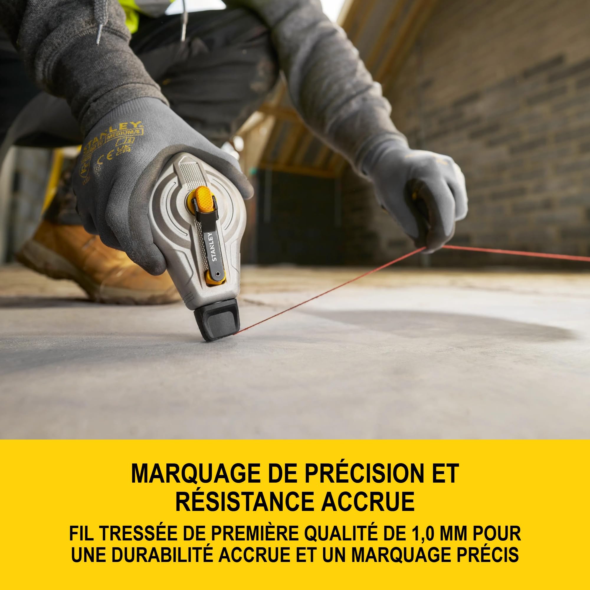 STANLEY FATMAX Cordeau Traceur 30m en Aluminium, STHT47611-0