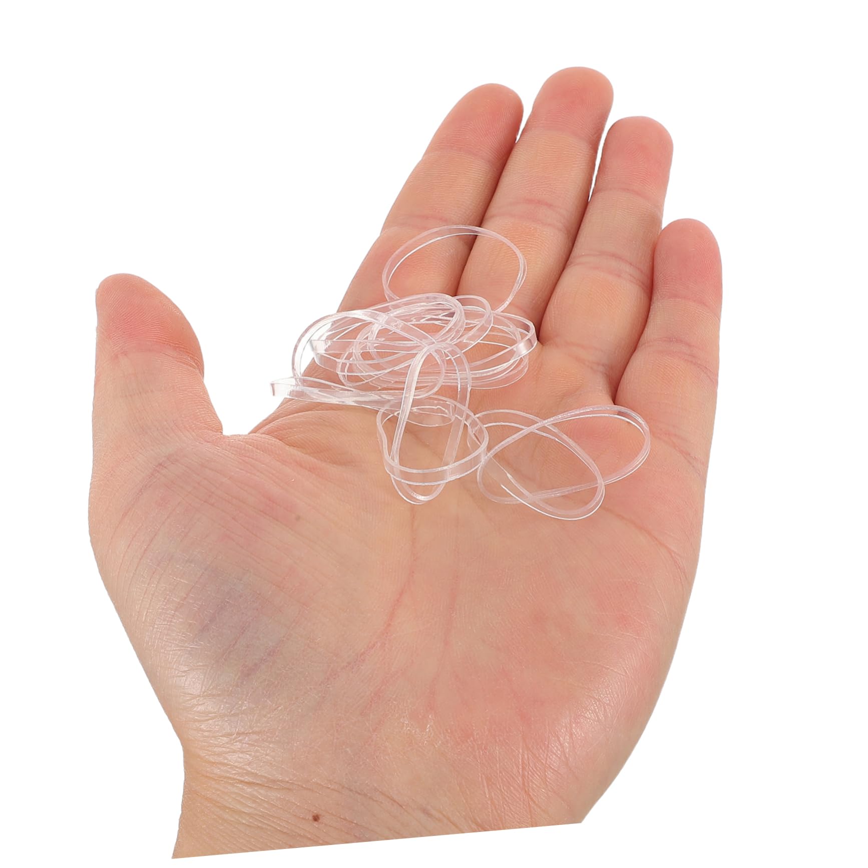Gatuida 5000pezzi Elastici per Capelli Spessi Trasparenti Elastici Resistenti e Flessibili per Styling Rapido Leggeri Usa e Getta