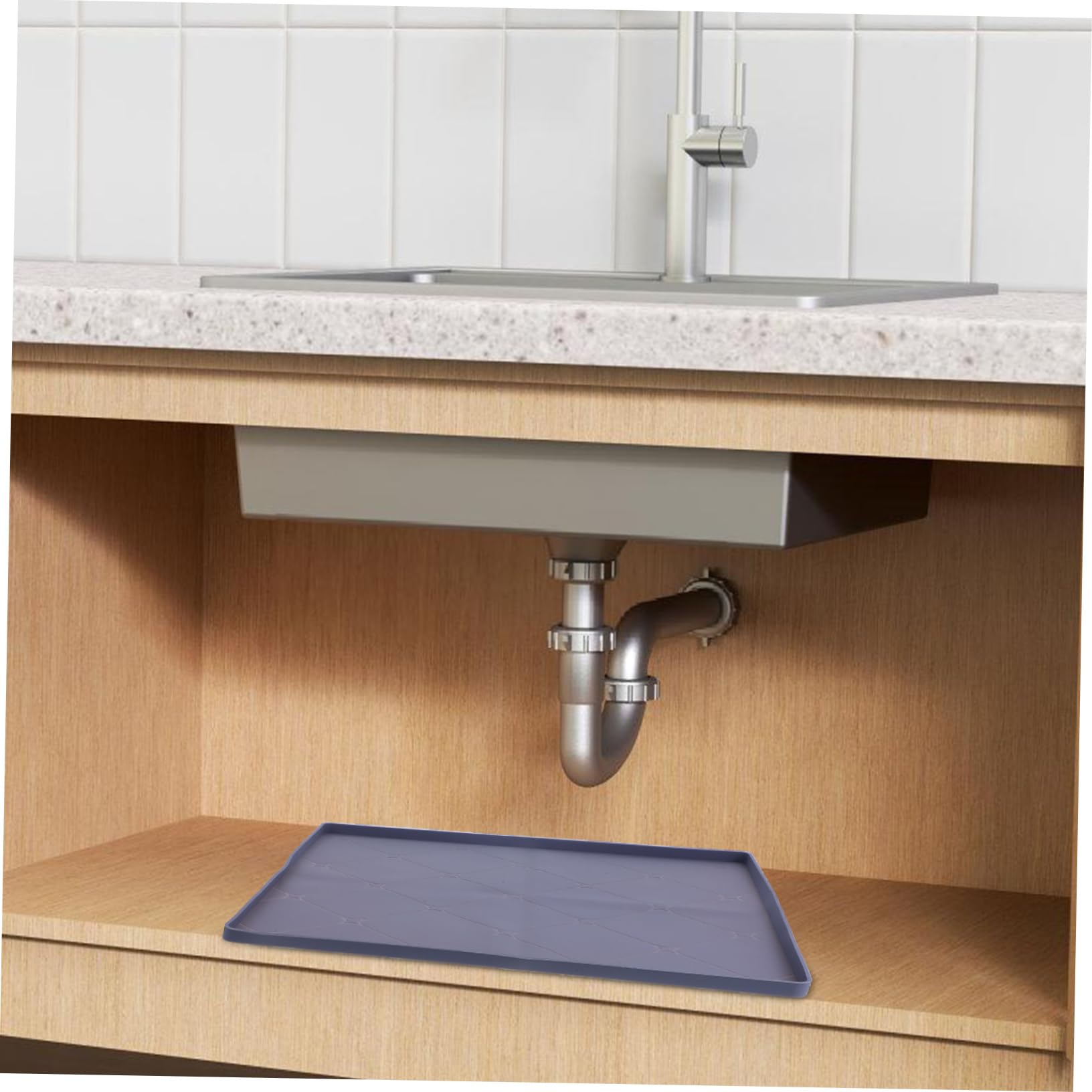 Abaodam Tappetino Sottolavello in Gomma Foro Drenante, Cucina Bagno