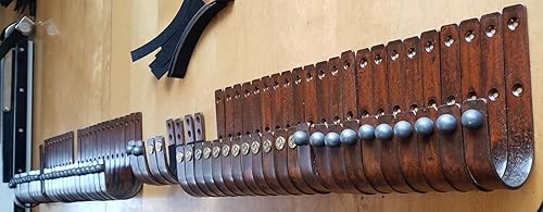 Miniatura 4 de Percheros para montaje en pared, gancho para rifle, ganchos de metal de acero para almacenamiento de armas de fuego, palanca de escopeta, cargador