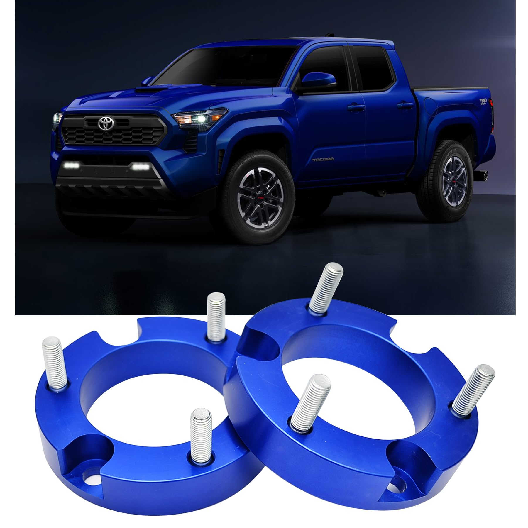 2" Front Leveling Lift Kits for T0Y0TA Hilux Vigo Revo Tacoma 2005-2014 / Fortuner 2012 2015 2016-2023/ FJ Cruiser 2016-2023,Shocks Absorber Coil Strut Spacers Spring Rais Kit