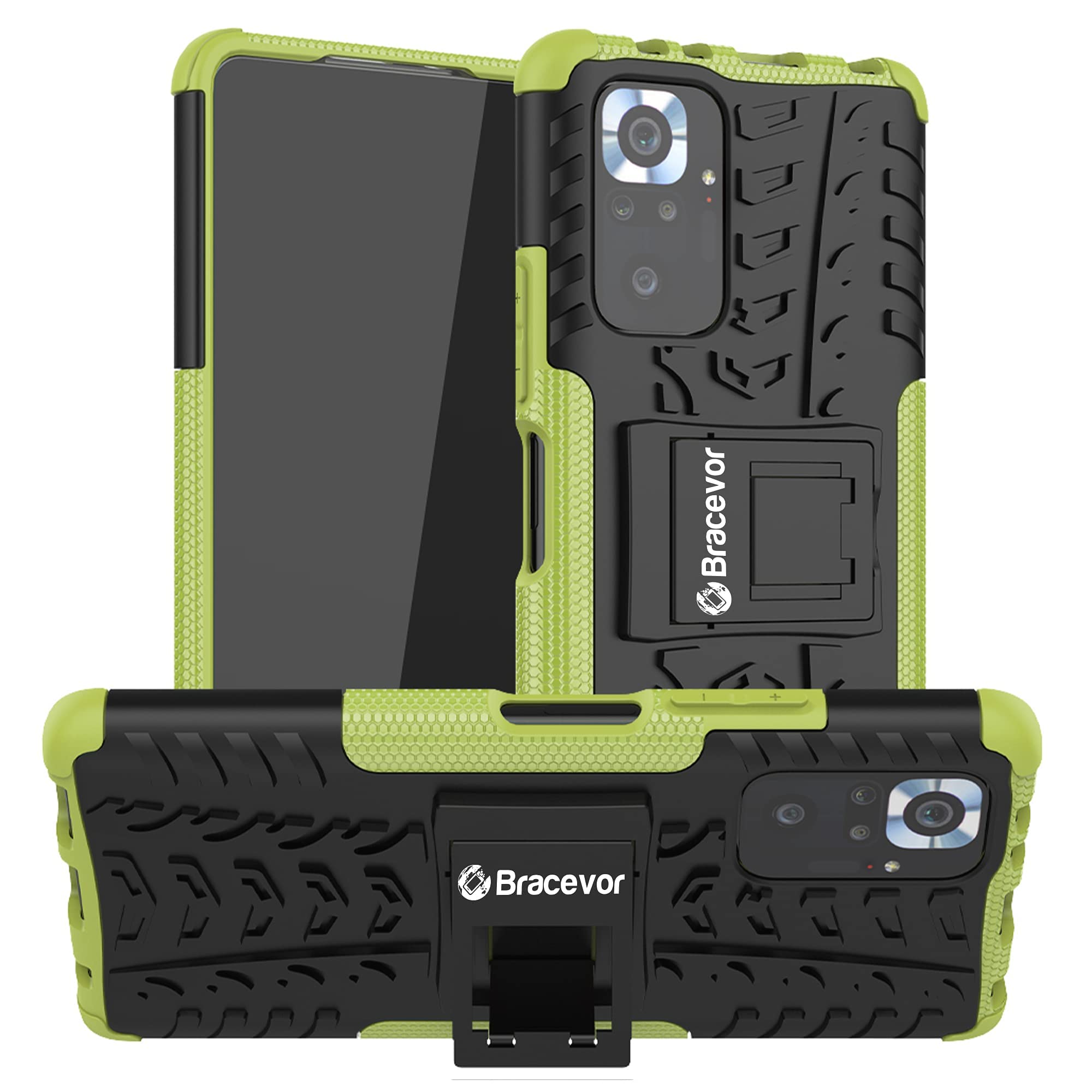 Bracevor Back Cover for Xiaomi Redmi Note 10 pro/redmi Note 10 pro max (Military Green) | pc+TPU | Kickstand Case (B09BQV3QJJ) Amazon Price History, Amazon Price Tracker