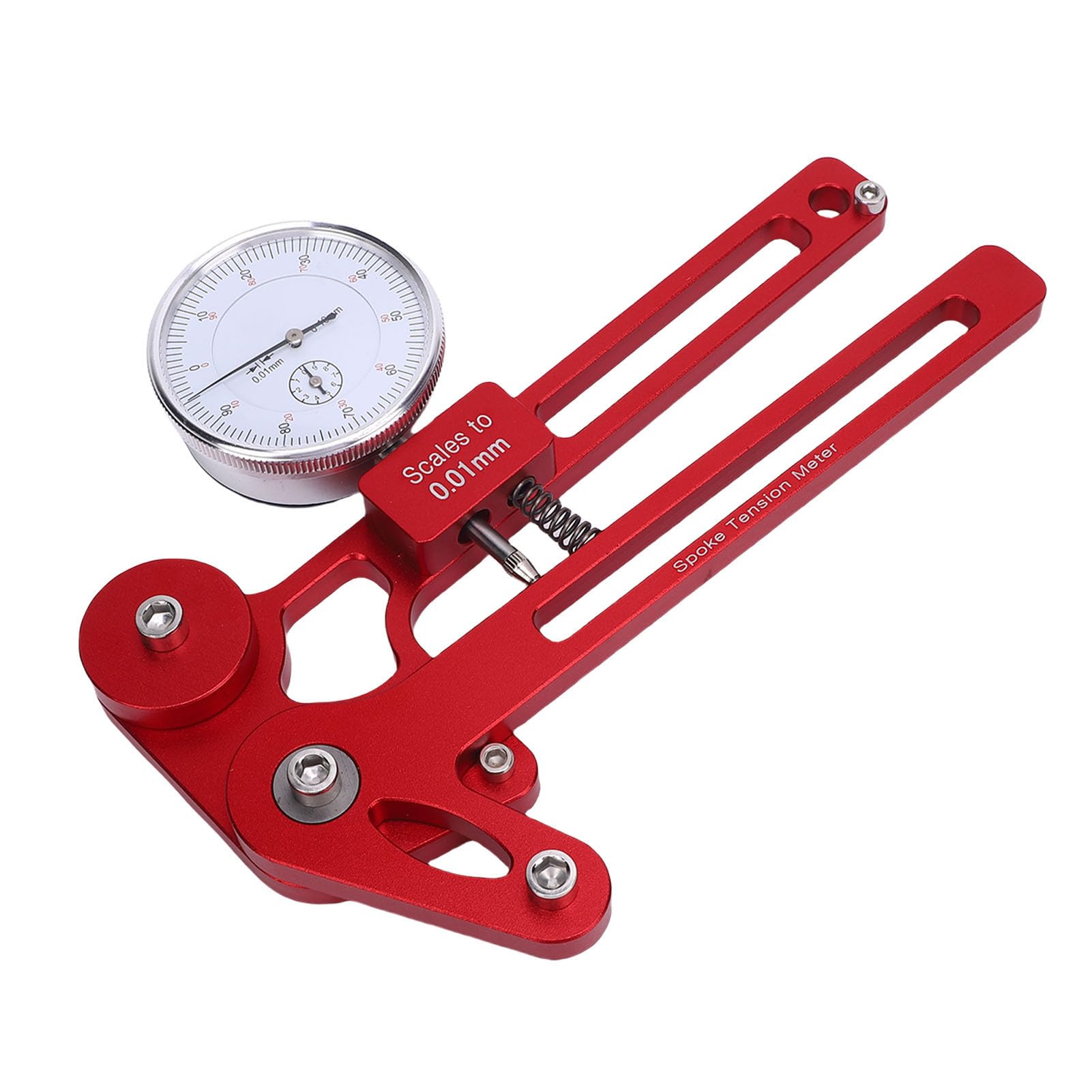 Yinhing Fahrrad-Rad-Speichenspannungsmesser, Robustes Radausrichtungswerkzeug aus Legierung für Professionelle Mechaniker, Radfahrer, Speichenspannungs-Einstellungs-Zentriermesser