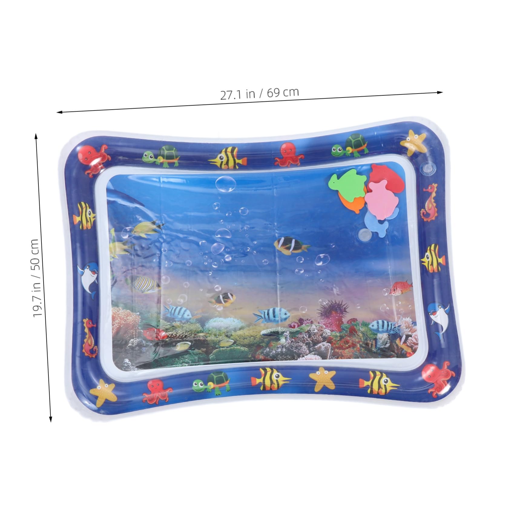 HOLIDYOYO Pet Water Filled Cooling Mat for Cats and Dogs Inflatable Sensory Play Mat Comfortable Summer Resting Pad Easy Setup Refrigeration for Hot Weather