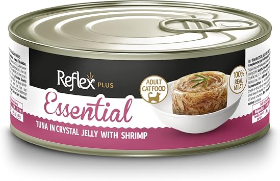 Reflex Plus Essential J le  inde Ton Bal kl  Ve Karidesli Yeti kin Kedi Konserve Mamas  70 g