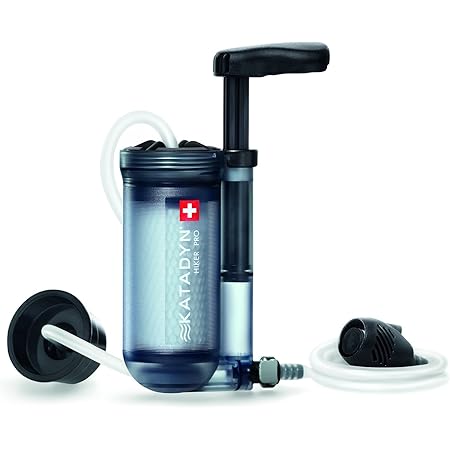 Katadyn Hiker Pro Transparent Water Filter, Lightweight, Compact Design for Personal or Small Group Camping, Backpacking or Emergency Preparedness, one Size (8019857)