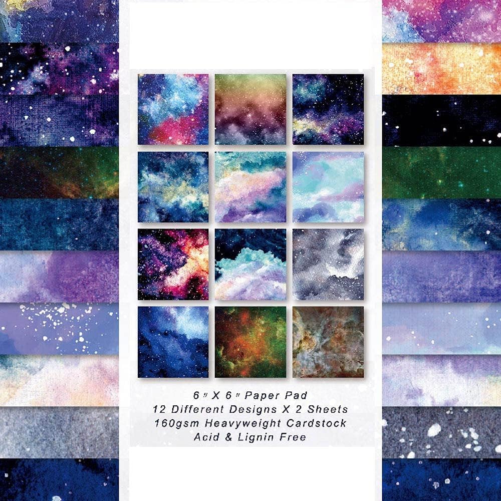 Dekoracyjne tło do scrapbookingu papierowe podkładki romantyczne tematyczne kartki papierowe do majsterkowania tworzenia kartek ślubnych album fotograficzny, 24 szt