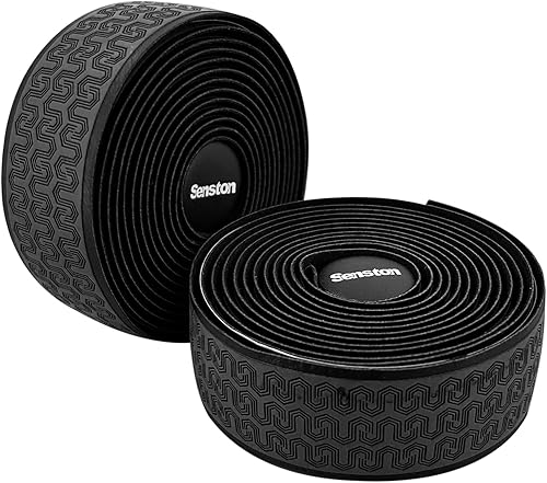 Miniatura 7 de Senston Cintas de manillar de bicicleta de carretera EVA 2 rollos, cinta para manillar de bicicleta, color azul