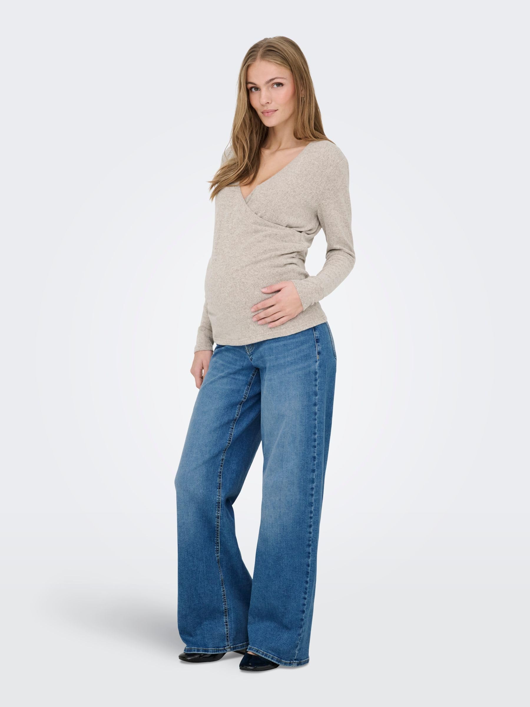ONLY Female Jeans mit weitem Bein OLMMADISON Weiter Beinschnitt Jeans
