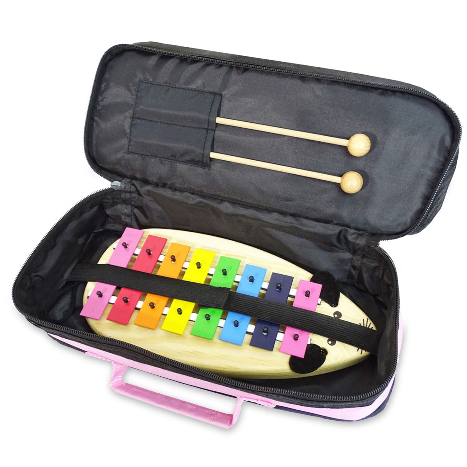 Sonor MG Maus Glockenspiel + keepdrum Tasche Pink