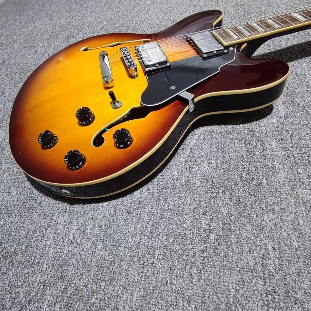 Chitarra elettrica jazz a spalla mancante personalizzata con corpo cavo Guitarra professionale