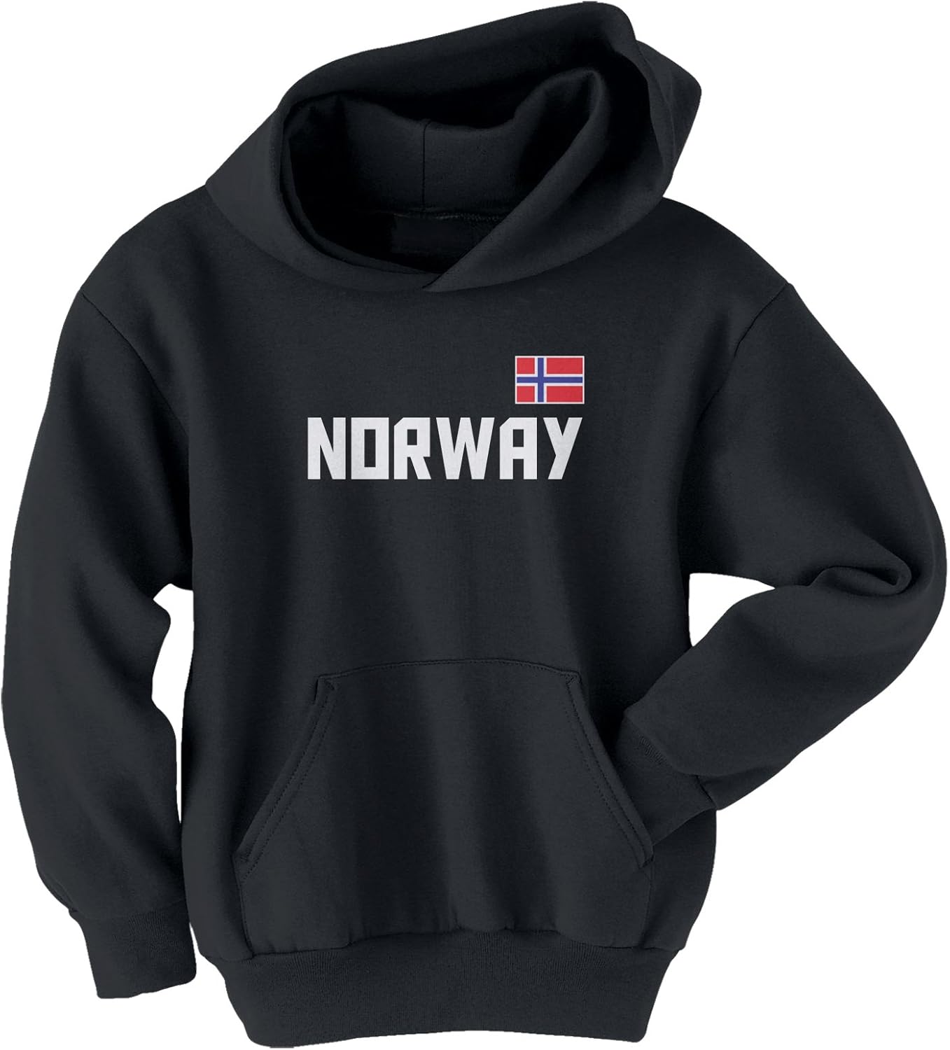 Threadrock Big Boys' Norway National Pride Youth Hoodie Sweatshirt