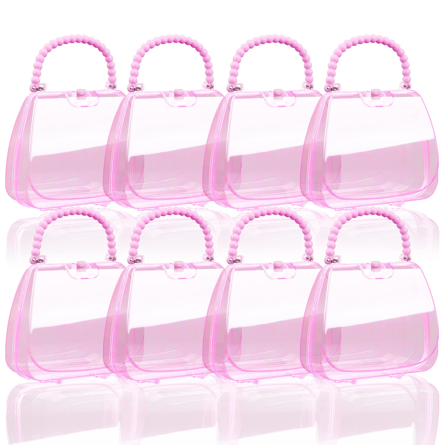 Nsmykhg Plastic Box - 8 Pack Mini Clear Storage Containers for Beads, Crafts &amp; Jewelry