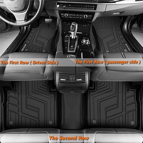 Miniatura 2 de KEYOOG Compatible con 2015 2016 2017 2018 2019 2020 Fo-rd Mustang (no se adapta a Shelby GT500), tapetes de coche negro TPE especial para todo tipo