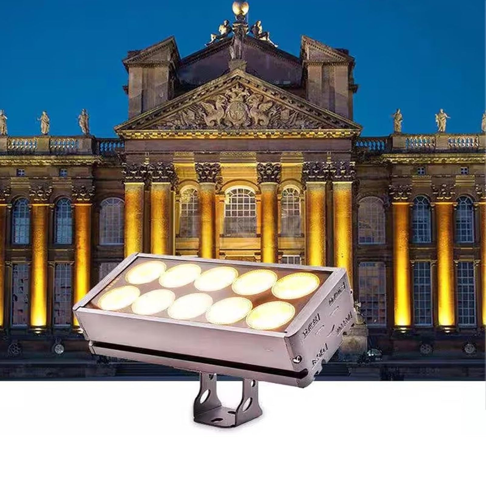 Foco LED Rectangular, Impermeable IP65, Para Exteriores, Para Patios, Hoteles, Villas, Iluminación De Paisajes(White,30W-220V)