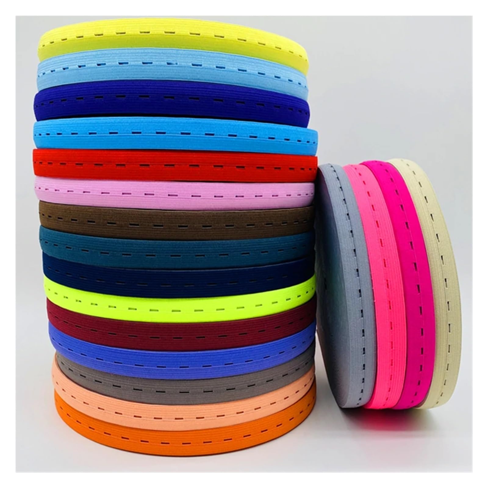 Dzianinowe gumki do dziurek na guziki 20 mm x 2 metry