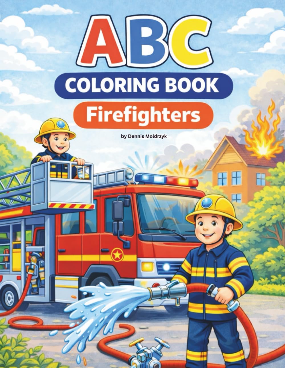 ABC Coloring Book - Firefighters: Learn the alphabet the fun way - from A to Z with coloring pages