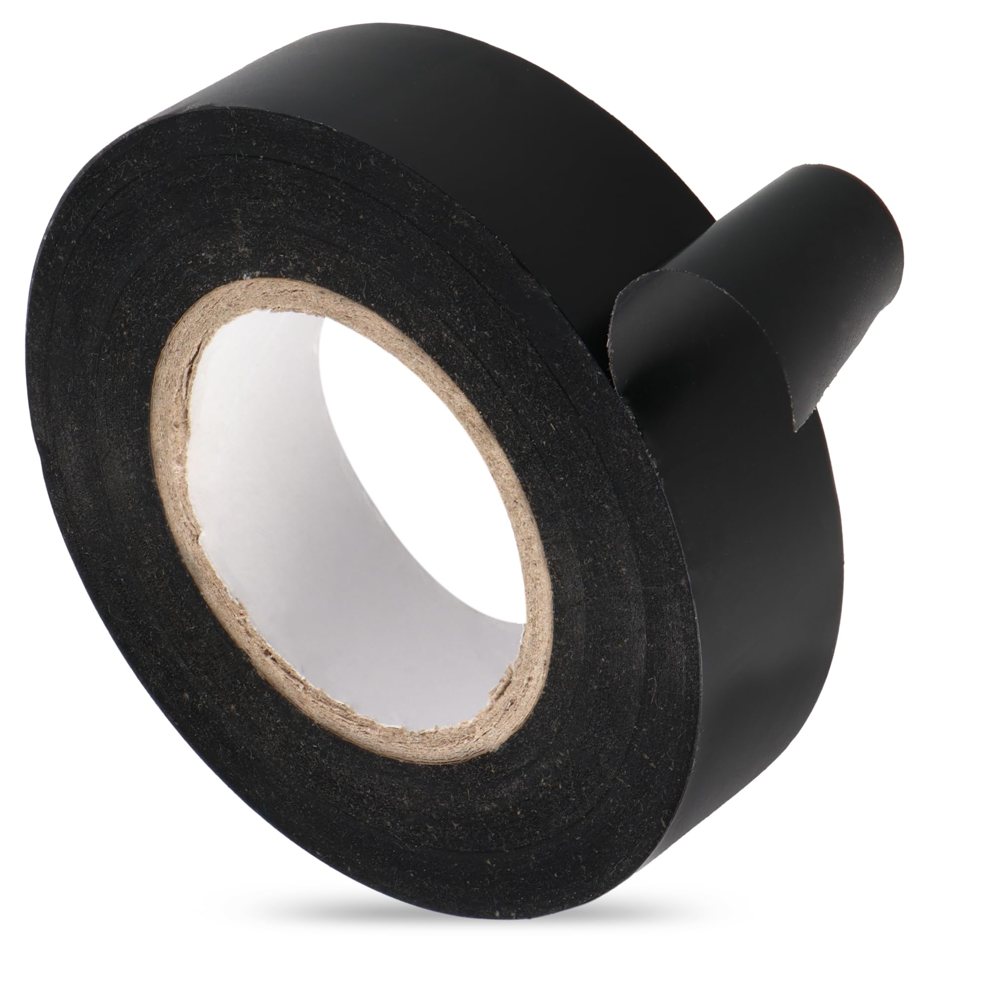 50x Cinta Aislante Reparadora 19 mm x 20 m de PVC Instalaciones Eléctricas Autoadhesiva Adhesiva Resistente al Calor para Aislar Proteger Agrupar Reparar Cables Eléctricos Negra