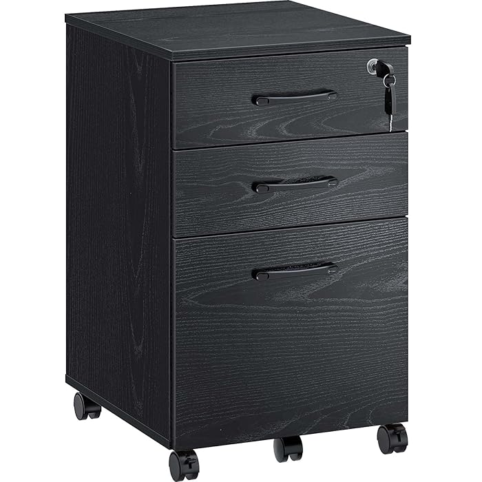 Buy Rolanstar File 3 Drawer with 1 Lock, Rolling Mobile Filing
