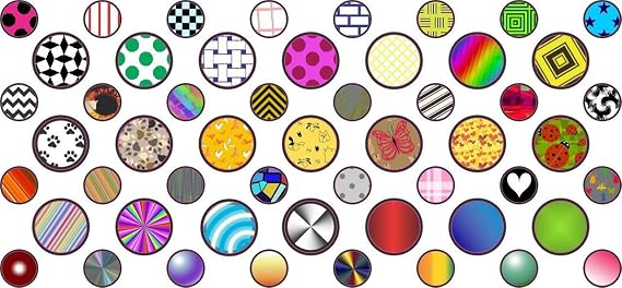 StickerTalk StickerTalk, Decorated Camera Dots Webcam Covers, 1 Sheet of 53 Stickers, 32 0.25 in. Dia., 21 0.375 in. Dia., 0.25 in. Dia, 0.375 in. Dia