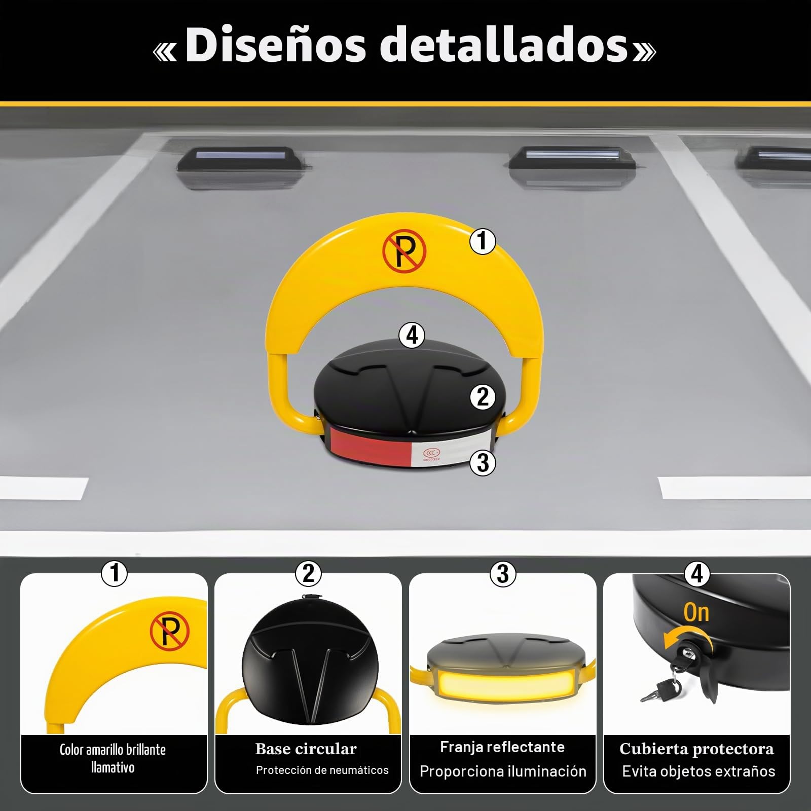 Barrera de aparcamiento eléctrica, barrera de estacionamiento automática, barreras de aparcamiento eléctricas, poste de aparcamiento automático plegable con control remoto