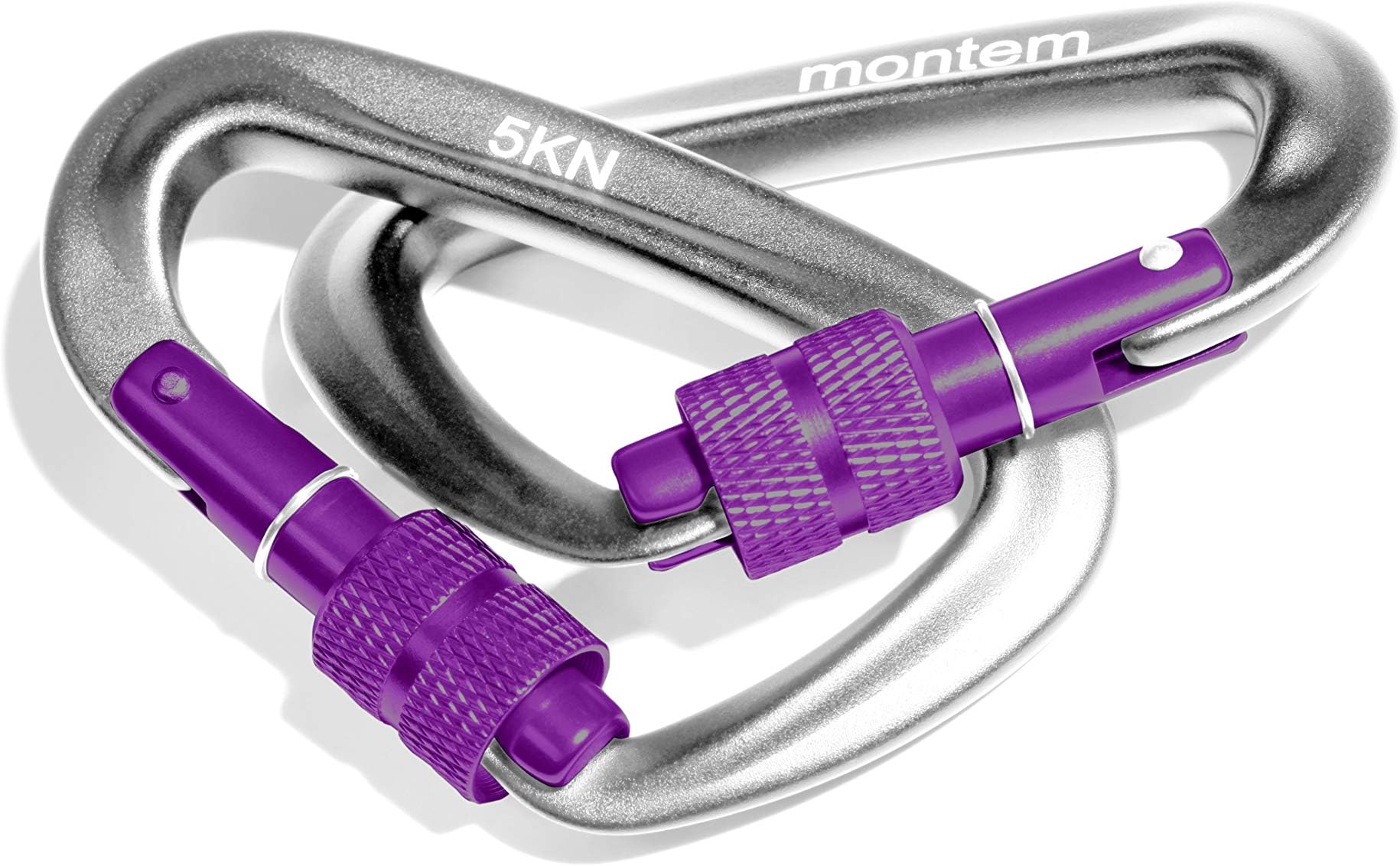 Montem The Best Ultra Sturdy Locking Carabiners x2/5kN/1100 lbs of Force/Perfect Hammocks/All Camping Hammocks-Made from Light, Strong & Powerful Aircraft Grade Metal