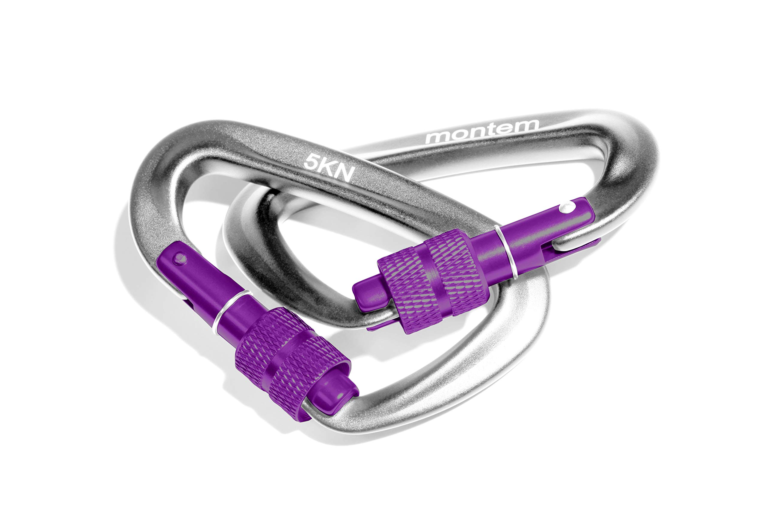 Montem The Best Ultra Sturdy Locking Carabiners x2/5kN/1100 lbs of Force/Perfect Hammocks/All Camping Hammocks-Made from Light, Strong & Powerful Aircraft Grade Metal