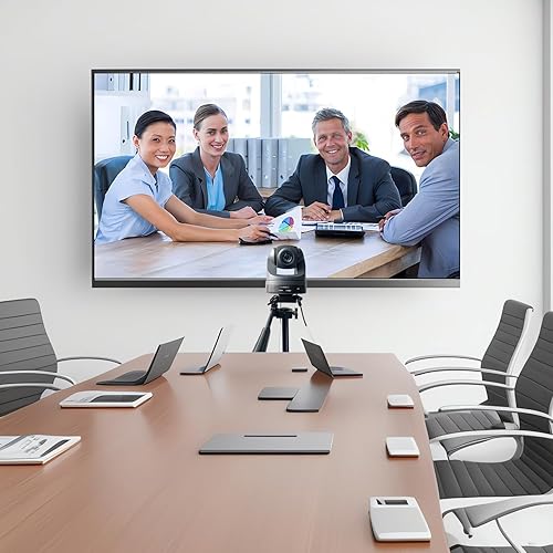Miniatura 9 de SZOOMSY Cámara PTZ con zoom óptico de 20X, cámara de videoconferencia USB HD 1080P Webcam para sistema de sala de reuniones de negocios, transmisión